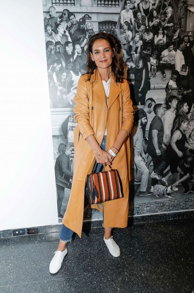 PHOTO: Katie Holmes attends JR: Chronicles Opening At The Brooklyn Museum at Brooklyn Museum on Oct. 2, 2019 in New York City.