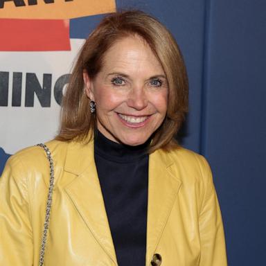 Katie Couric poses as Mariska Hargitay makes her Broadway debut in "Every Brilliant Thing" on June 2, 2026 in New York City. 