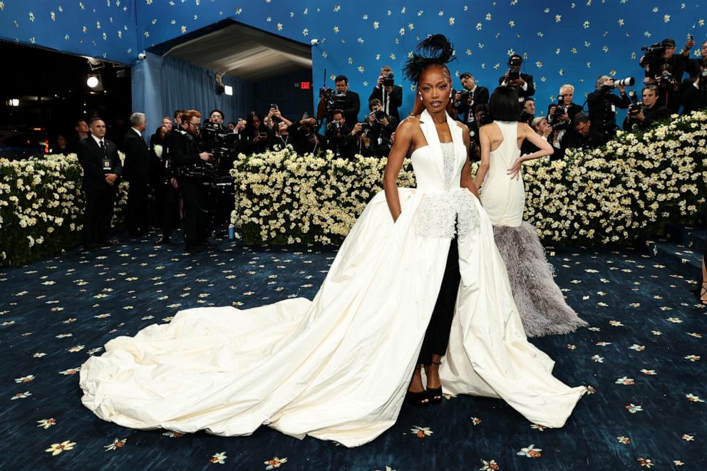 Keke Palmer attends the 2025 Met Gala Celebrating "Superfine: Tailoring Black Style" on May 05, 2025 in New York City. 