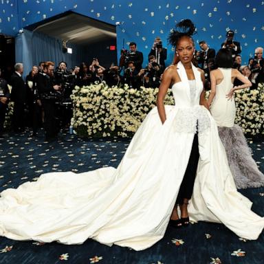 Keke Palmer attends the 2025 Met Gala Celebrating "Superfine: Tailoring Black Style" on May 05, 2025 in New York City. 