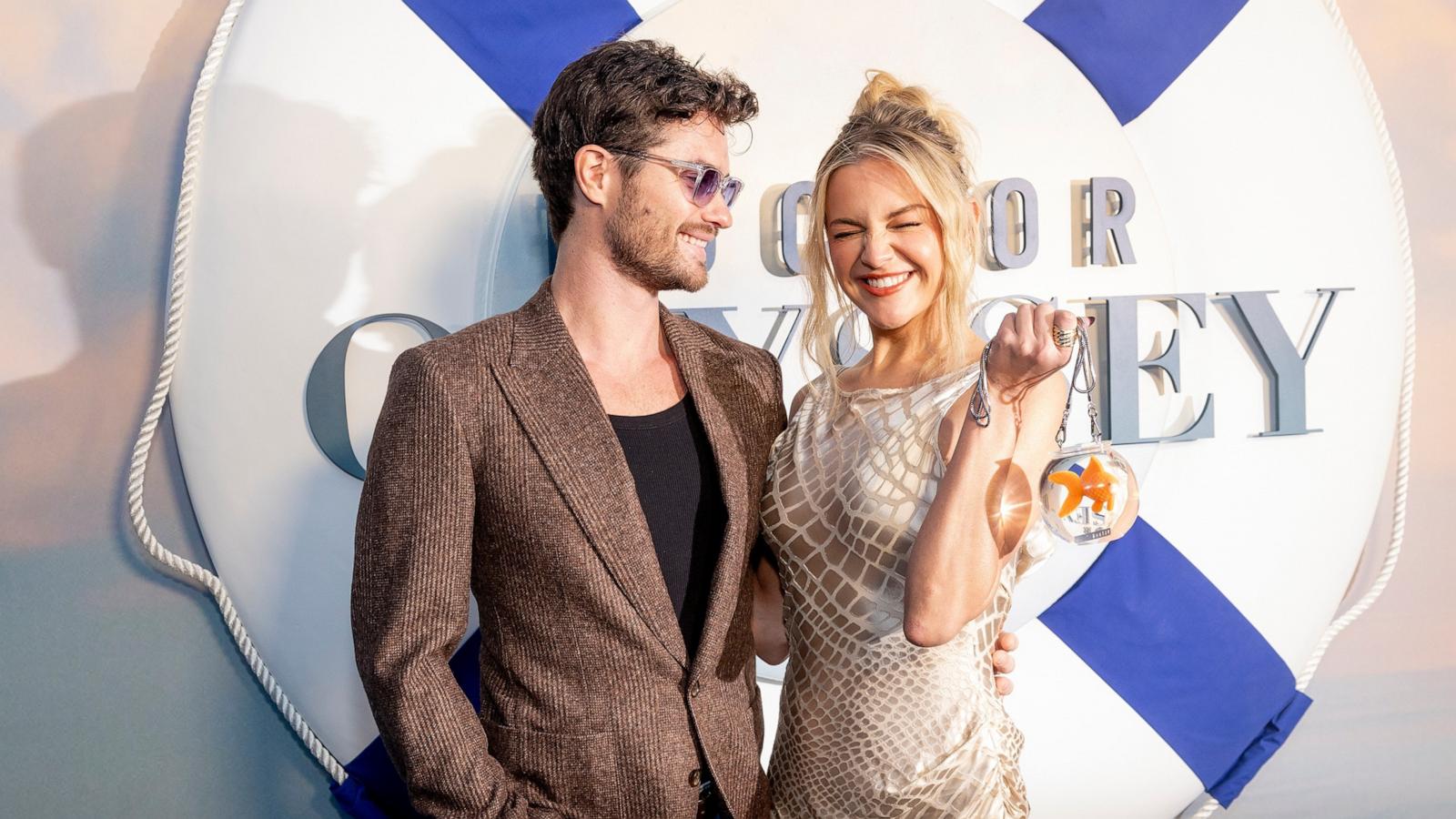 PHOTO: Chase Stokes and Kelsea Ballerini attend the premiere for ABC's 'Doctor Odyssey' at Bel-Air Bay Club on Sept. 18, 2024 in Pacific Palisades.