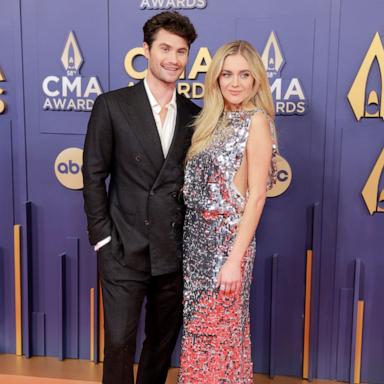 [PHOTO: Chase Stokes and Kelsea Ballerini attend the 58th Annual CMA Awards, Nov. 20, 2024, in Nashville., PHOTO: Caroline Bryan and Luke Bryan attend the 58th Annual CMA Awards, Nov. 20, 2024, in Nashville.]