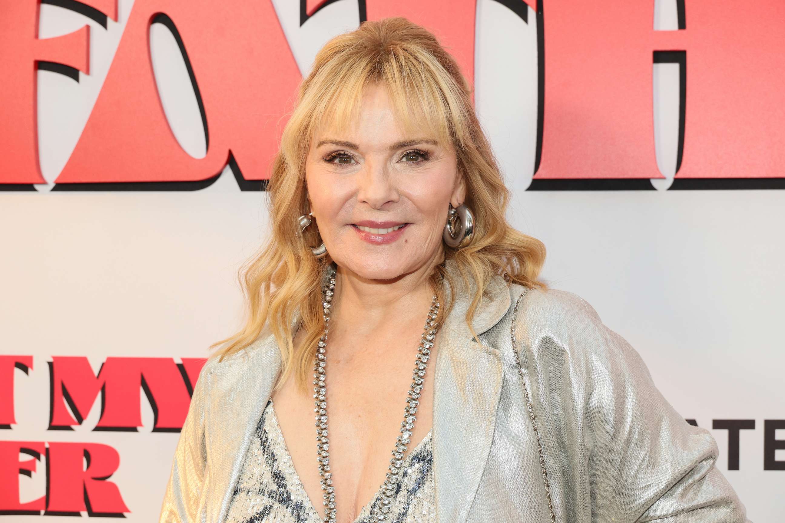 PHOTO: Kim Cattrall attends the "About My Father" premiere, May 9, 2023 in New York City.