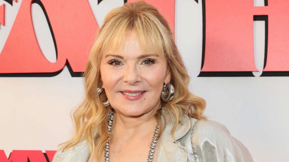 PHOTO: Kim Cattrall attends the "About My Father" premiere, May 9, 2023 in New York City.