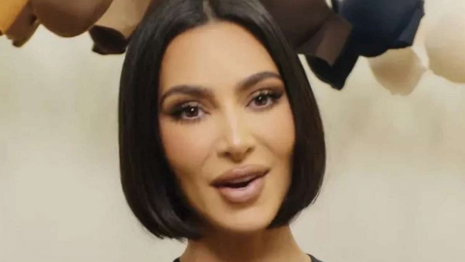 Kim Kardashian sports blunt bob in new SKIMS campaign video - Good Morning  America
