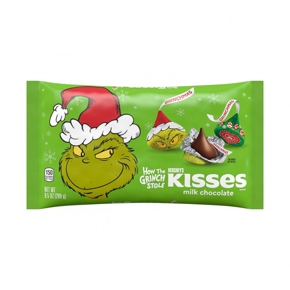 PHOTO: New Grinch foil wrapped Hershey's Kisses.