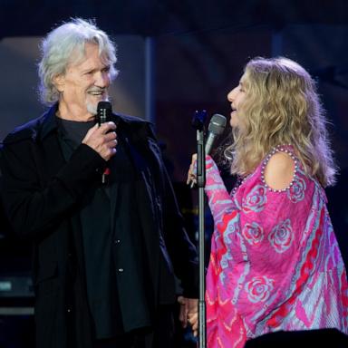 PHOTO: Barbra Streisand performs with Kris Kristofferson during Barclaycard Presents British Summer Time Hyde Park in London, England, July 07, 2019.