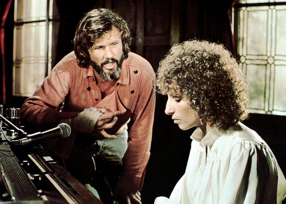 PHOTO: Kris Kristofferson and Barbra Streisand appear in a still from "A Star is Born," 1976. 