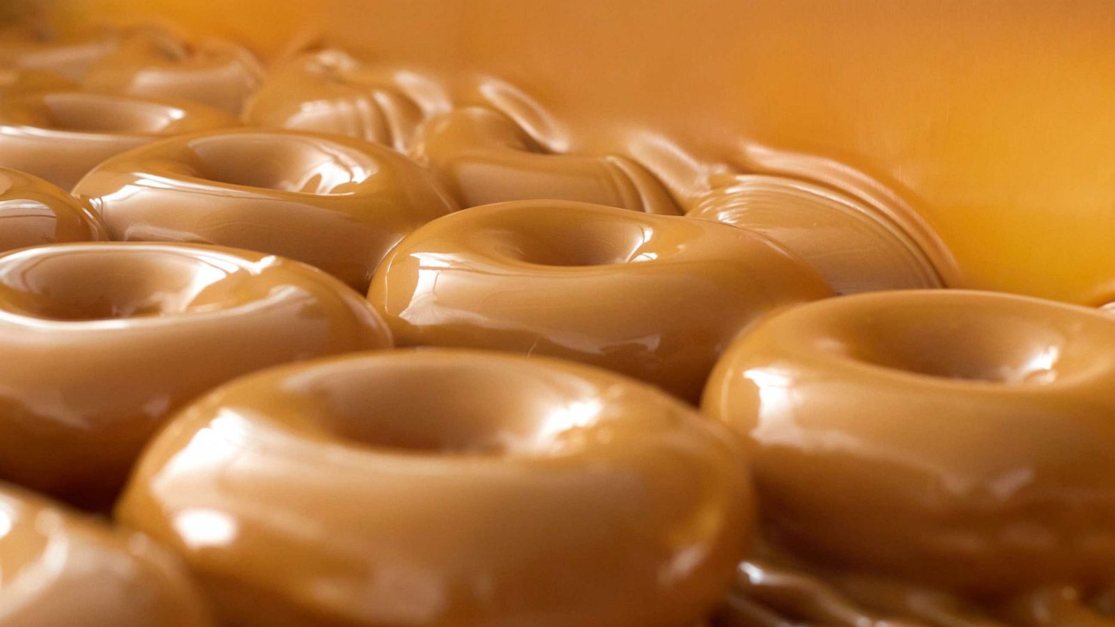 PHOTO: New caramel glazed doughnuts from Krispy Kreme.