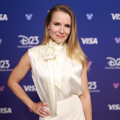 Kristen Bell at the Disney Entertainment Showcase at D23: The Ultimate Disney Fan Event on August 14, 2026 in Anaheim, California. 