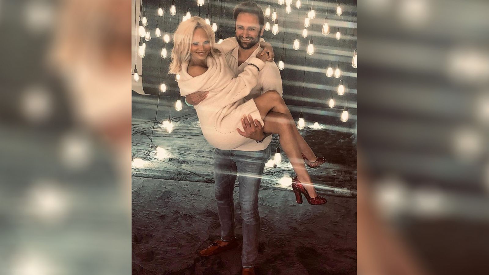 PHOTO: Kristin Chenoweth poses for a photo with her fiancé Josh Bryant in a post made to her Instagram account.