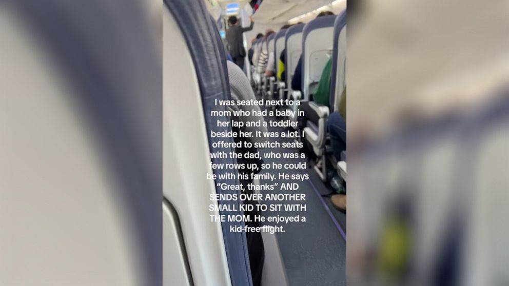 PHOTO: Kristine Sostar McLellan shared her experience on a plane which has since gone viral.