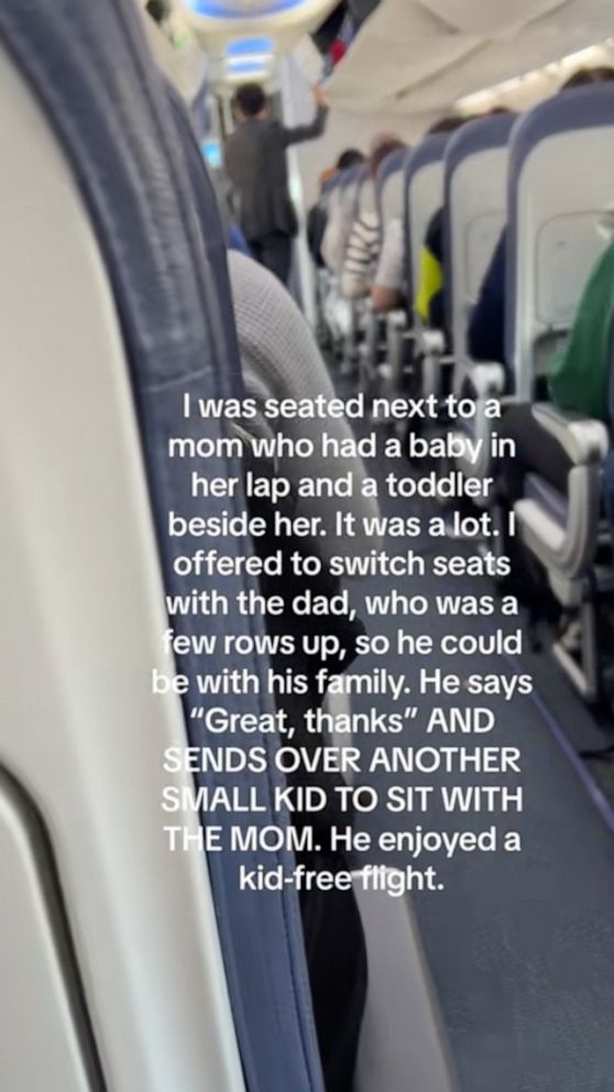 VIDEO: Viral TikTok about plane seats sparks conversation about parents’ labor divide