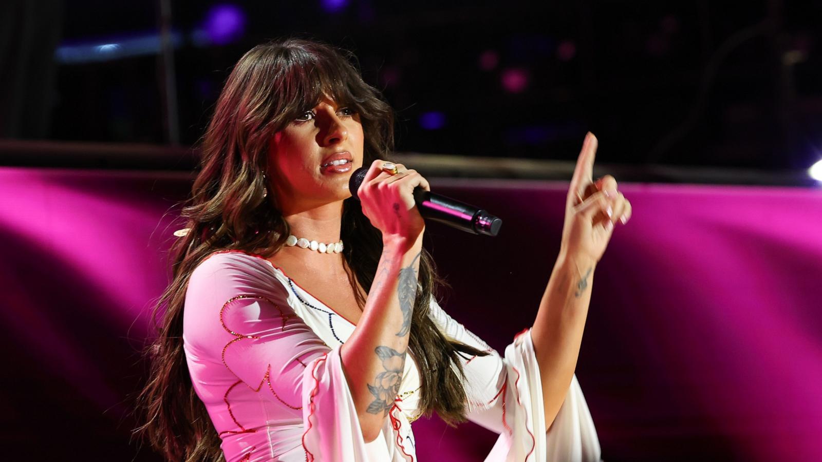 PHOTO: Ella Langley performs onstage at Nissan Stadium during CMA Fest 2026 day one on June 04, 2026 in Nashville, Tennessee.