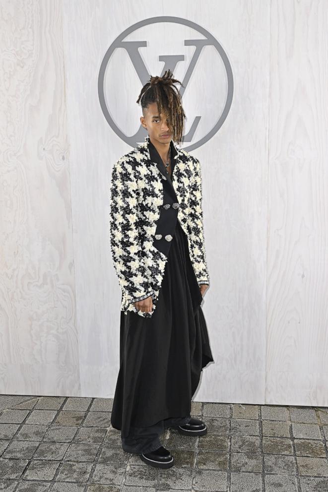 PHOTO: Jaden Smith attends the Louis Vuitton Womenswear Fall/Winter 2024-2025 show in Paris, Mar. 05, 2024.