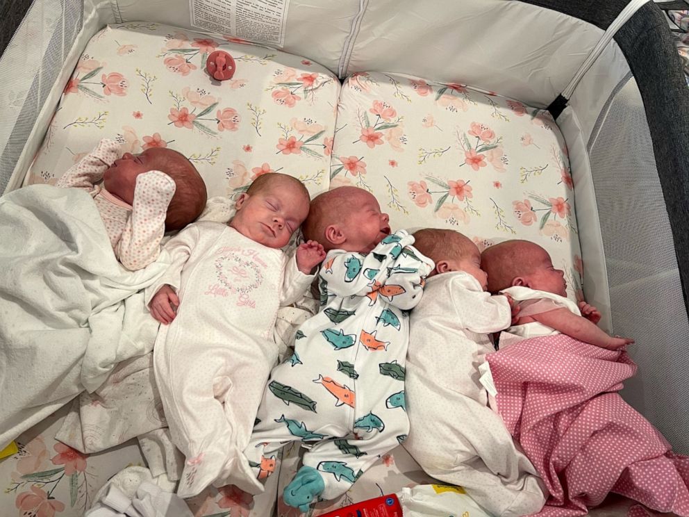 PHOTO: Adalyn, Everleigh, Malley Kate and Magnolia are identical sisters and Jake is their fraternal brother.