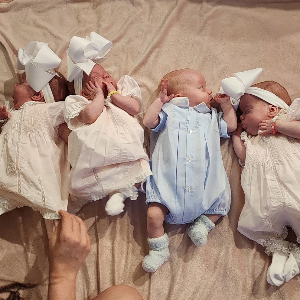 VIDEO: First-time mom celebrates Mothers Day with quintuplets 
