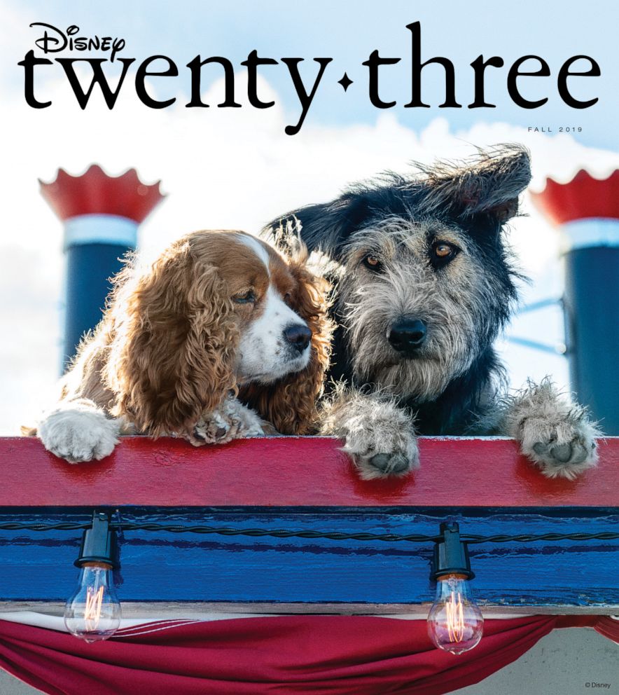 PHOTO: Live-action "Lady and the Tramp" paws its way onto the cover of Disney Twenty-Three magazine.