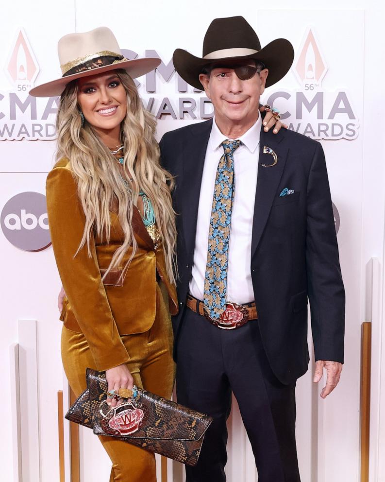 PHOTO:Lainey Wilson and Brian Wilson attend the 56th Annual CMA Awards at Bridgestone Arena in Nashville, TN, Nov. 9, 2022,