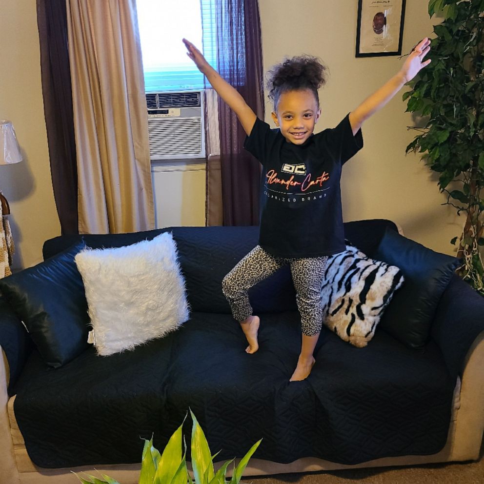 PHOTO: Five-year-old Dehvea Boxley strikes a pose.