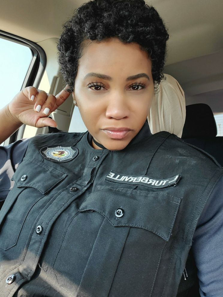 PHOTO: Lashaunastey Turberville in her work uniform.