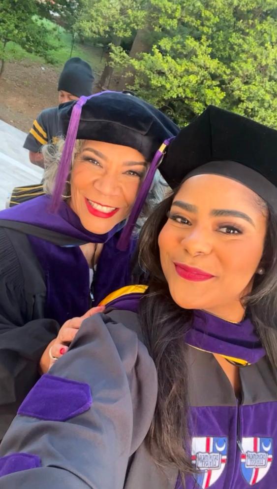 PHOTO: Miranda Turner graduated from The Catholic University of America Columbus School of Law in May 2024. Her mom, Pamela Martin-Turner, graduated from The George Washington University Law School in September 1982.