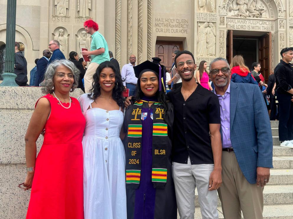 PHOTO: The Turner family celebrated Miranda Turner’s law school graduation in May 2024.