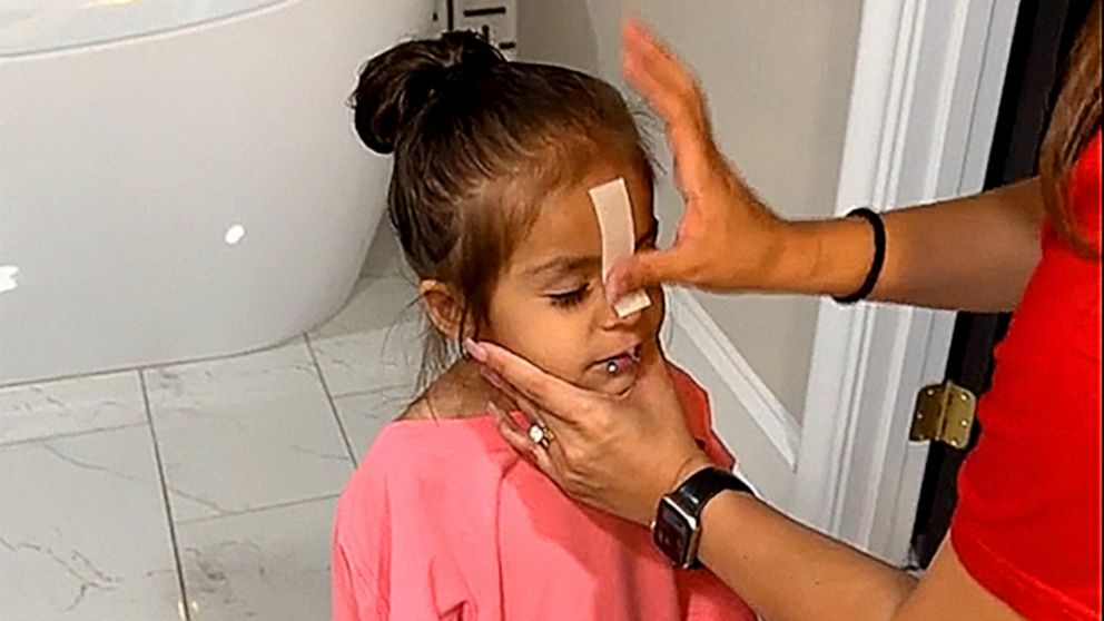 PHOTO: Leah Garcia shared a video on TikTok of her waxing her 3-year-old daughter's unibrow. The post has since sparked a debate online about kids and hair removal.