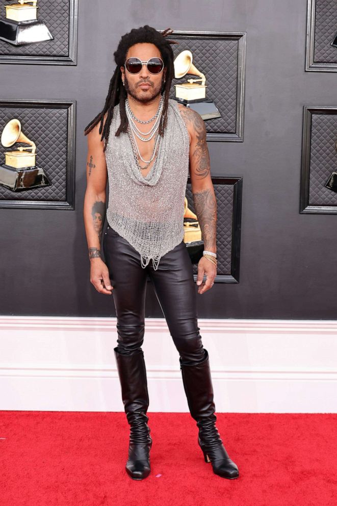 PHOTO: Lenny Kravitz attends the 64th GRAMMY Awards at MGM Grand Garden Arena, April 3, 2022, in Las Vegas.