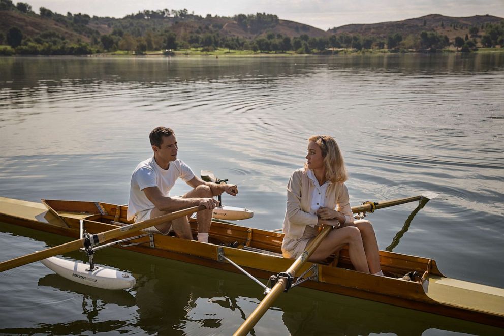 PHOTO: Lewis Pullman and Brie Larson in "Lessons in Chemistry," 2023.