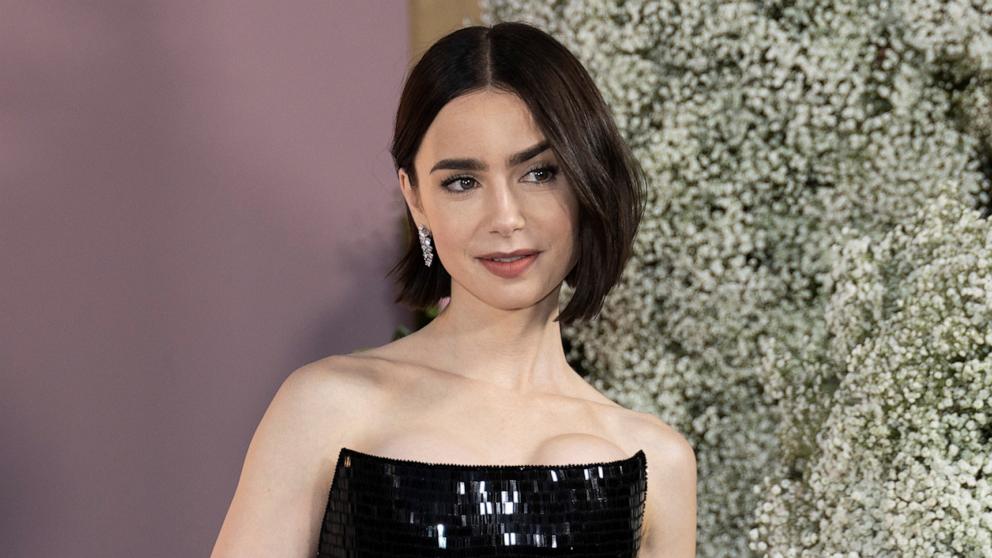 PHOTO: Lily Collins attends the Premiere for Netflix's "Emily In Paris" Season 4 at The Egyptian Theatre Hollywood in Los Angeles, Aug. 14, 2024. 