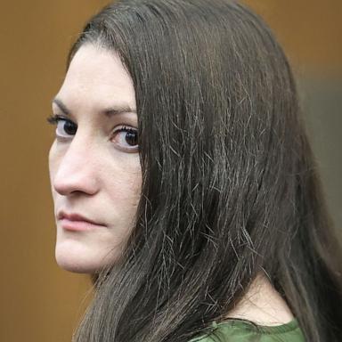 PHOTO: Lindsay Clancy watches the jury file in at the end of the day without a verdict in the triple murder trial of the Duxbury mother in Plymouth Superior Court, in Plymouth, Massachusetts, August 31, 2026