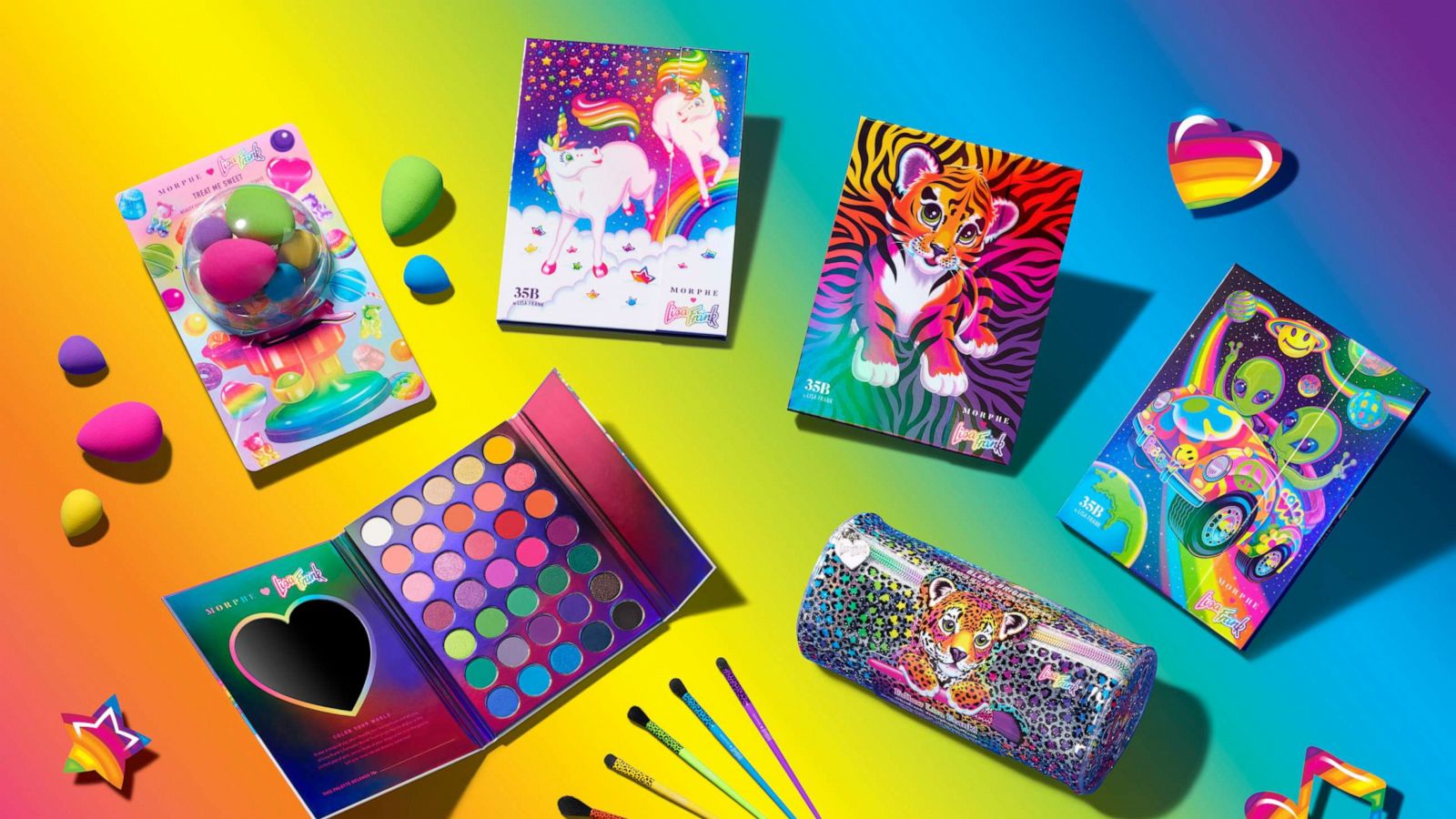 PHOTO: Morphe Cosmetics has partnered with the iconic and beloved Lisa Frank to bring classic, colorful nostalgia to the 2020 holiday season.