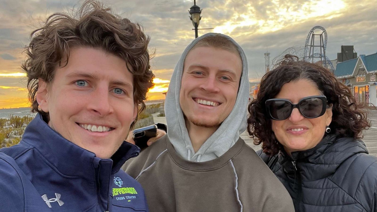 PHOTO: New Jersey mother Lisa Samalonis pictured with her two sons.