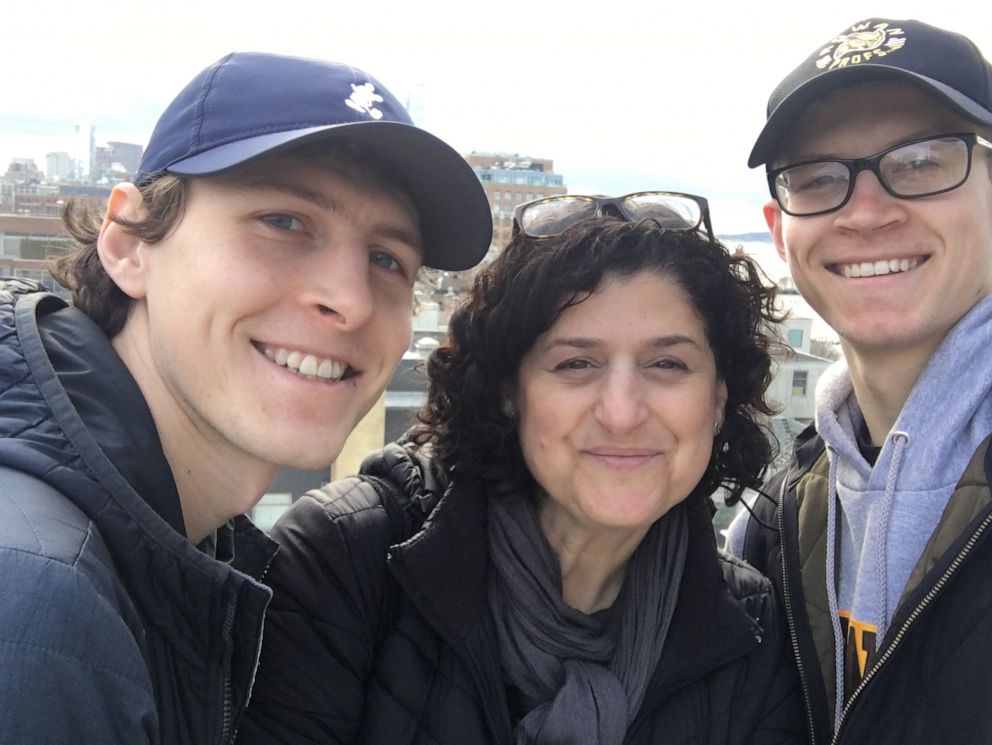 PHOTO: Lisa Samalonis pictured with her two sons.