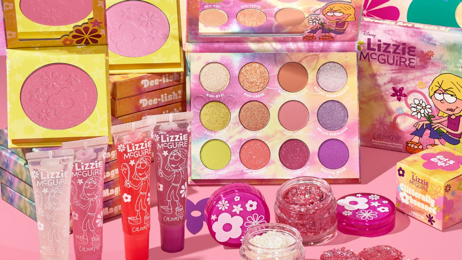 PHOTO: ColourPop Cosmetics limited edition Disney Lizzie McGuire Collection.