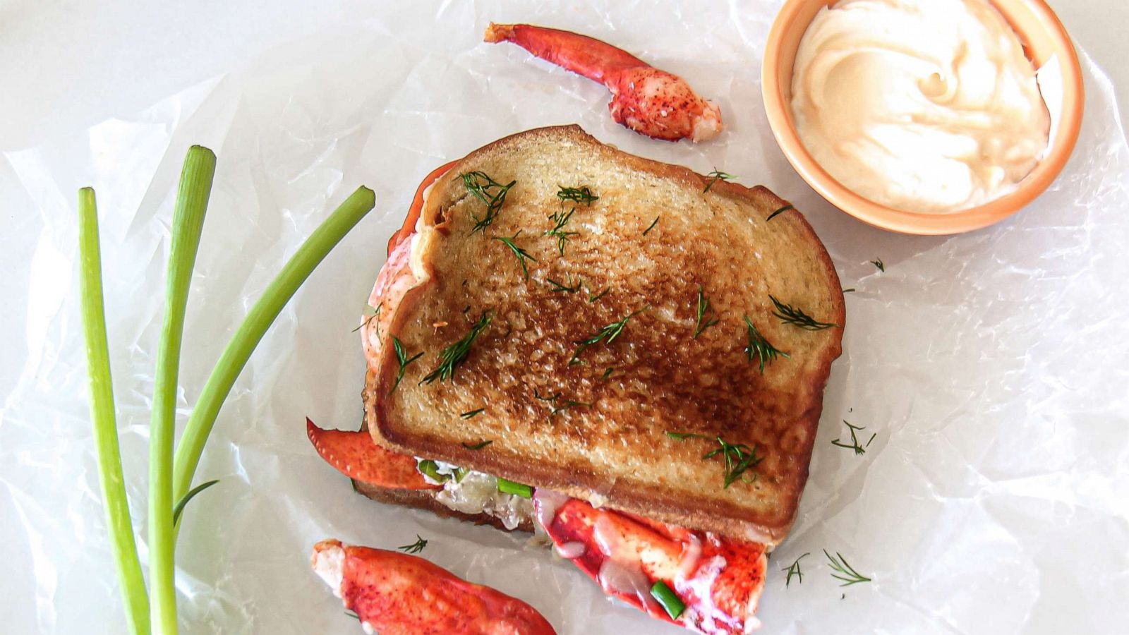 PHOTO: A Gruyère and lobster grilled cheese with homemade mayonnaise.