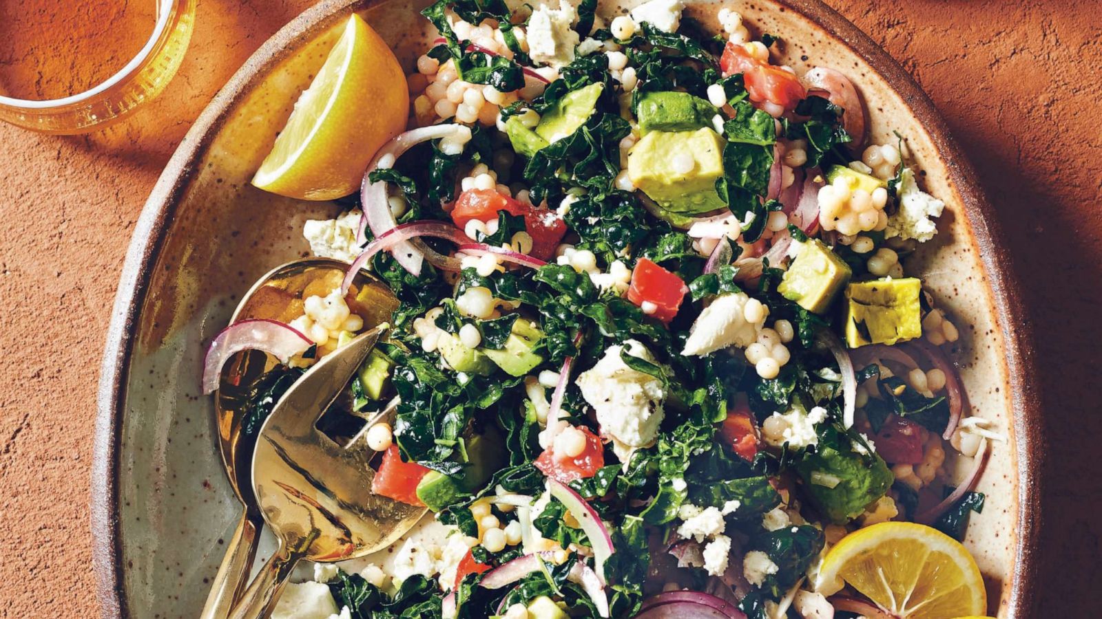 PHOTO: Kale avocado and couscous salad.