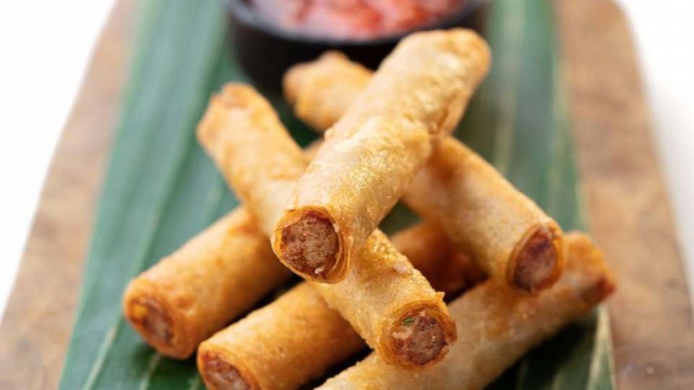 PHOTO: Leah Cohen's fried Lumpia Shanghai filled with beef and pork.