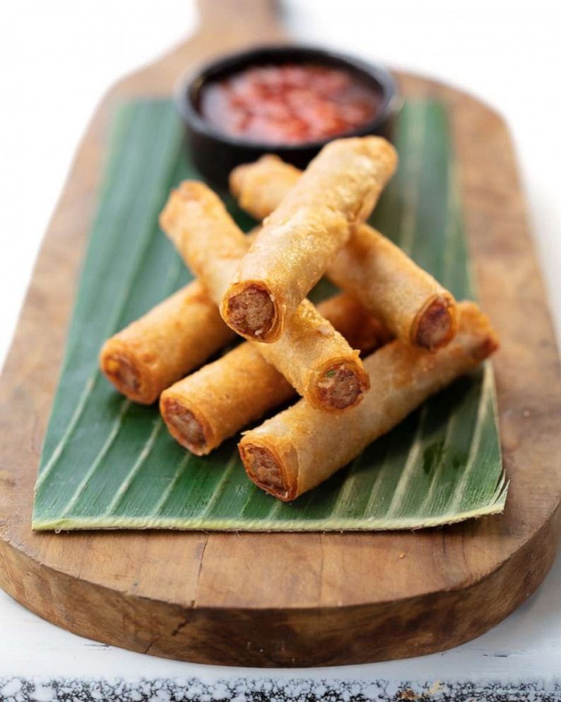 PHOTO: Leah Cohen's fried Lumpia Shanghai filled with beef and pork.