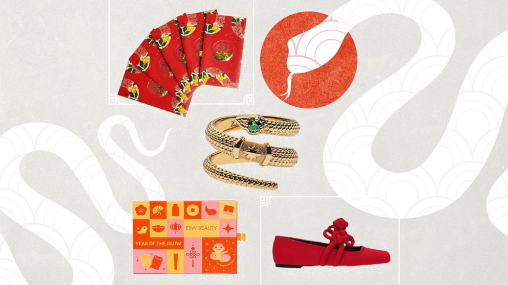 Lunar New Year-themed gifts for the Year of the Snake.