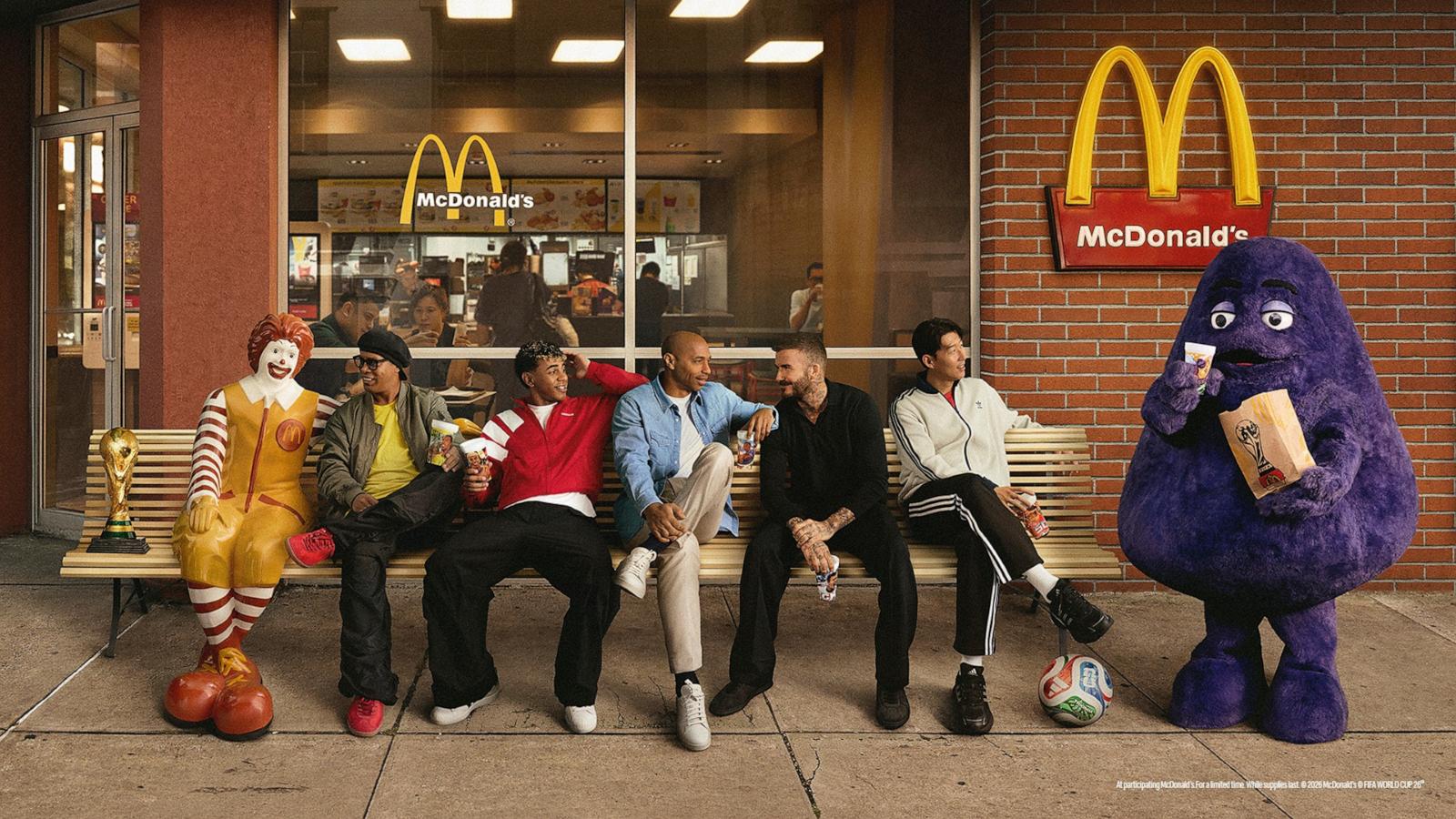 PHOTO: McDonald's has a new lineup of collectibles with Ronaldinho Gaúcho, Lamine Yamal, Thierry Henry, David Beckham, and Son Heung-Min for the FIFA World Cup.