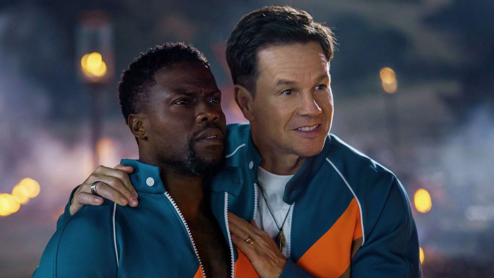 PHOTO: Kevin Hart as Sonny and Mark Wahlberg as Huck in "Me Time," 2022.