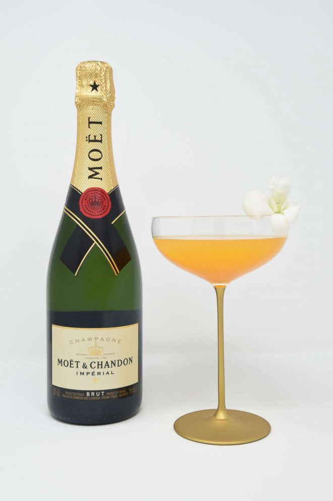 PHOTO: The Moet Belle by Camilla Belle is this year's official cocktail of the Golden Globes made with cachaca, mango, ginger, lime and champagne.
