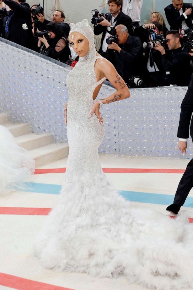 PHOTO: Doja Cat attends The 2023 Met Gala Celebrating "Karl Lagerfeld: A Line Of Beauty" at The Metropolitan Museum of Art, May 1, 2023, in New York.