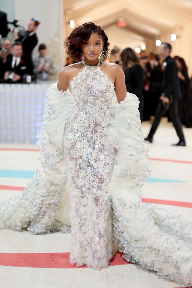 PHOTO: Halle Bailey attends The 2023 Met Gala Celebrating "Karl Lagerfeld: A Line Of Beauty" at The Metropolitan Museum of Art, May 1, 2023, in New York.