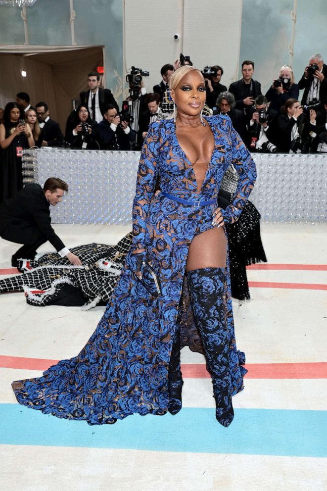 PHOTO: Mary J. Blige attends The 2023 Met Gala Celebrating "Karl Lagerfeld: A Line Of Beauty" at The Metropolitan Museum of Art, May 1, 2023, in New York.