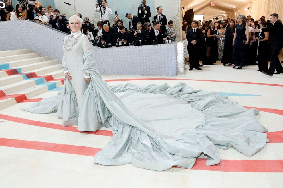 PHOTO: Glenn Close attends The 2023 Met Gala Celebrating "Karl Lagerfeld: A Line Of Beauty" at The Metropolitan Museum of Art, May 1, 2023, in New York.