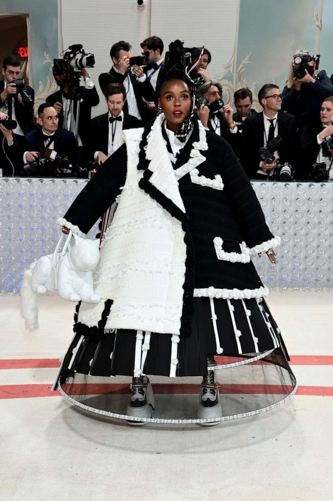 PHOTO: Janelle Monaie attends The 2023 Met Gala Celebrating "Karl Lagerfeld: A Line Of Beauty" at The Metropolitan Museum of Art, May 1, 2023, in New York.