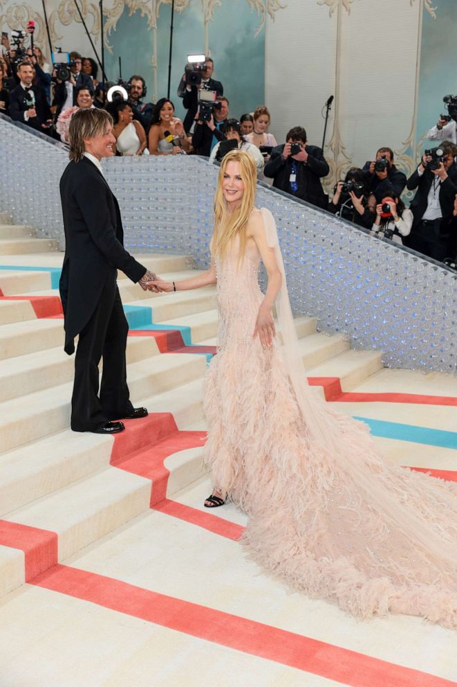 PHOTO: Keith Urban and Nicole Kidman attend The 2023 Met Gala Celebrating "Karl Lagerfeld: A Line Of Beauty" at The Metropolitan Museum of Art on May 01, 2023 in New York City.